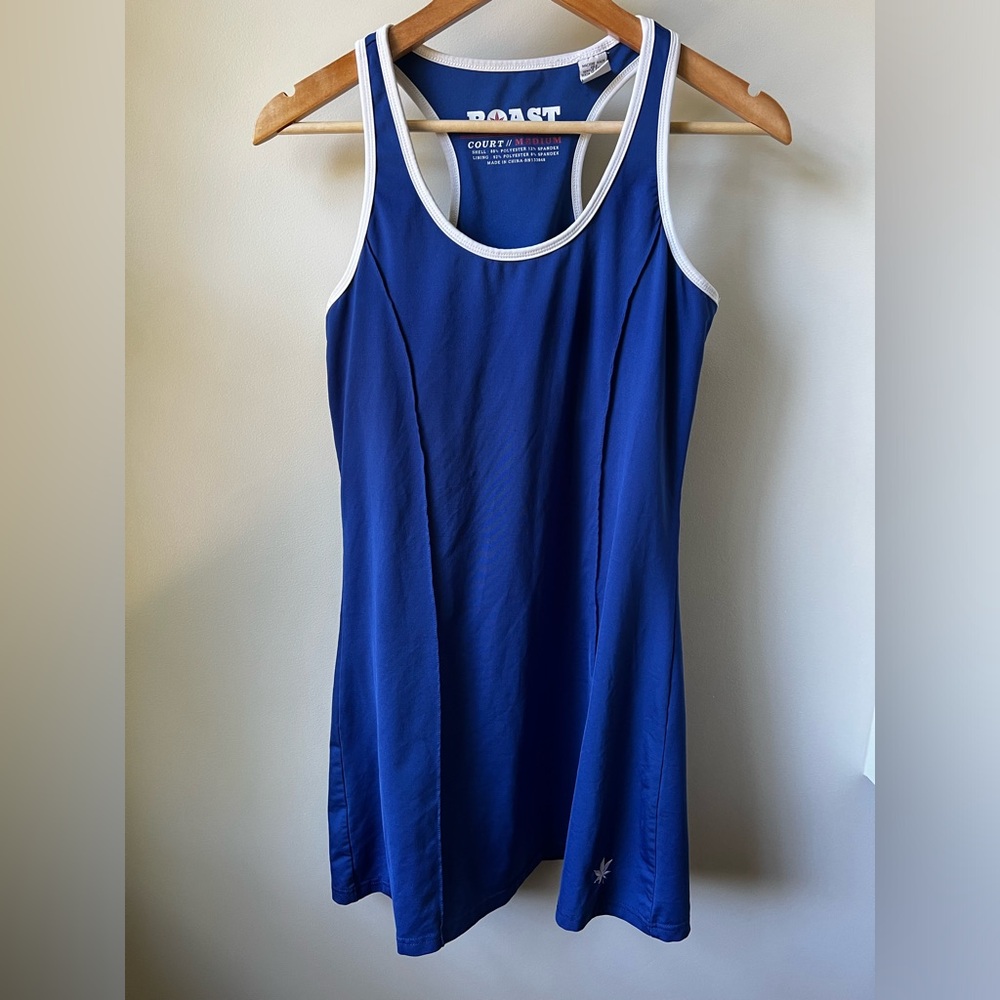 BOAST Tennis Dress Sporty Blue Activewear Athletic Preppy‎ Tennis prep Stretch M